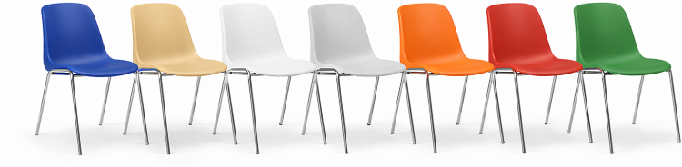 Silla para aula Vicenza colores