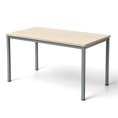 Mesa para aula Delta con estructura metálica y tapa melaminada