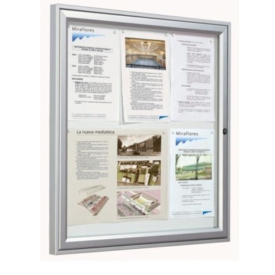 Vitrina de anuncios para exterior