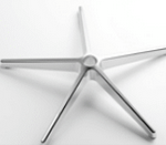 Base Star D69 de aluminio pulido