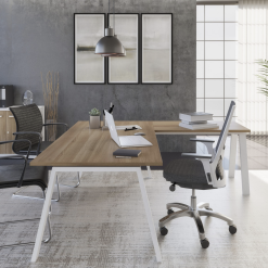 Mesas con ala para oficina