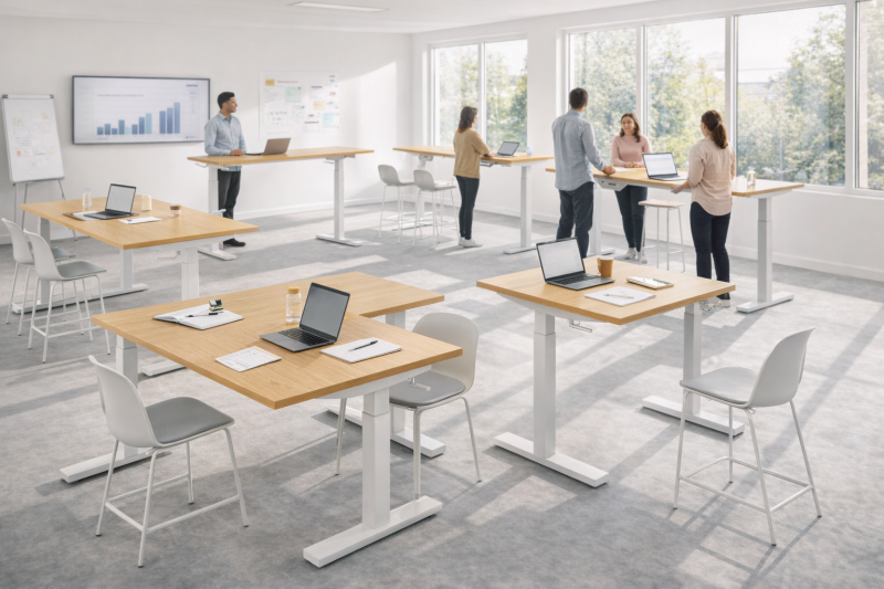 Mesa elevable manual