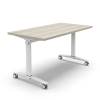 Mesa abatible para aulas MOBIX con ruedas