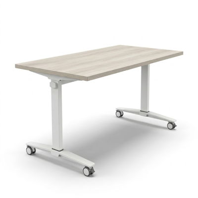Mesa abatible para aulas MOBIX con ruedas