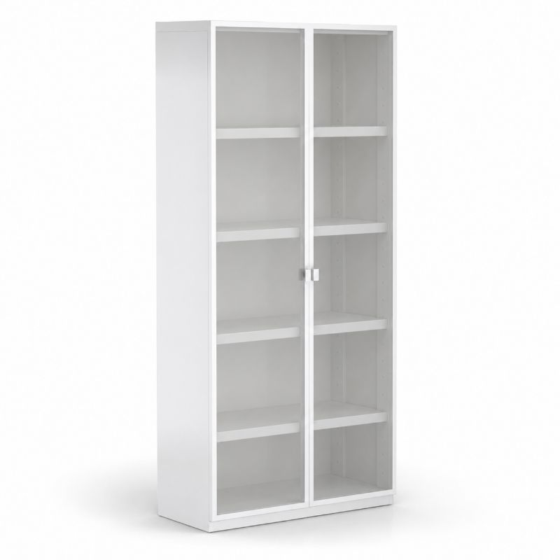 Armario metálico puertas cristal