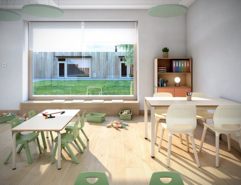 Mesa escolar Rectangle infantil