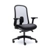 Silla de oficina Lucerna de Euromof con malla ultra transparente y brazos 4D