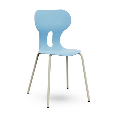 Silla escolar Lia Basic de Mirplay azul océano con estructura gris
