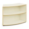 Armario escolar curvado MARIE New Maple White con dos espacios abiertos