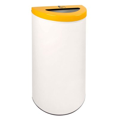 Papelera para reciclaje 157 de SIE de media luna, 86 litros
