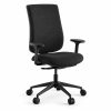 Silla CONNECT Black de Intacor con brazos 1D y tapizado negro, sin cabecero