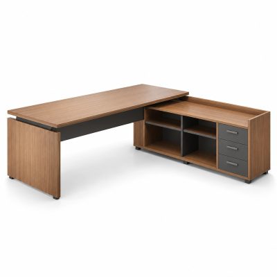 Mesa CERES con credenza y tres cajones de Ismobel