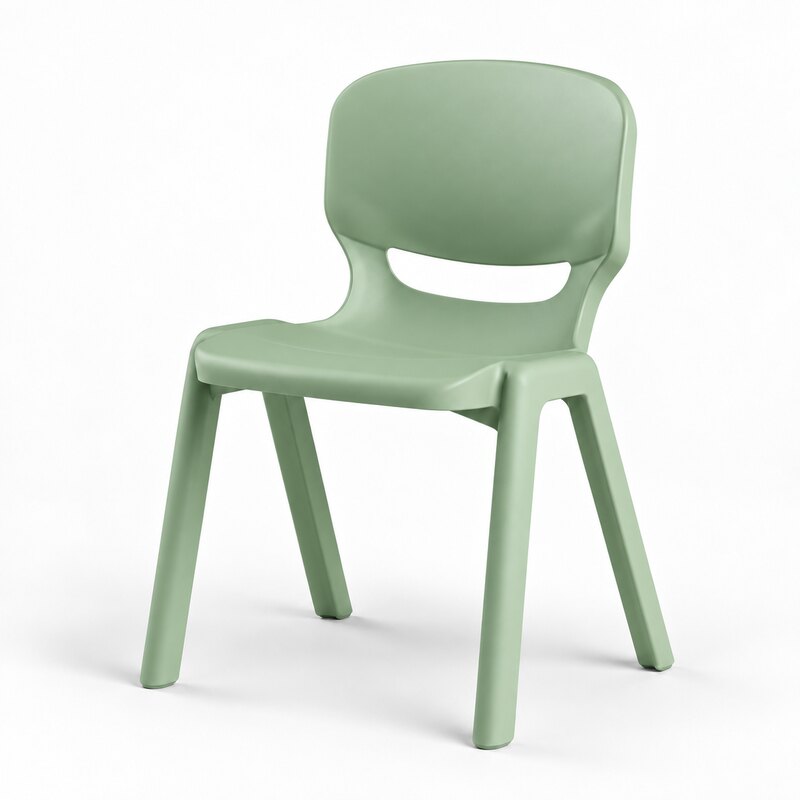 Silla escolar ERGOS ONE de Nautilus en color verde salvia, vista de tres cuartos